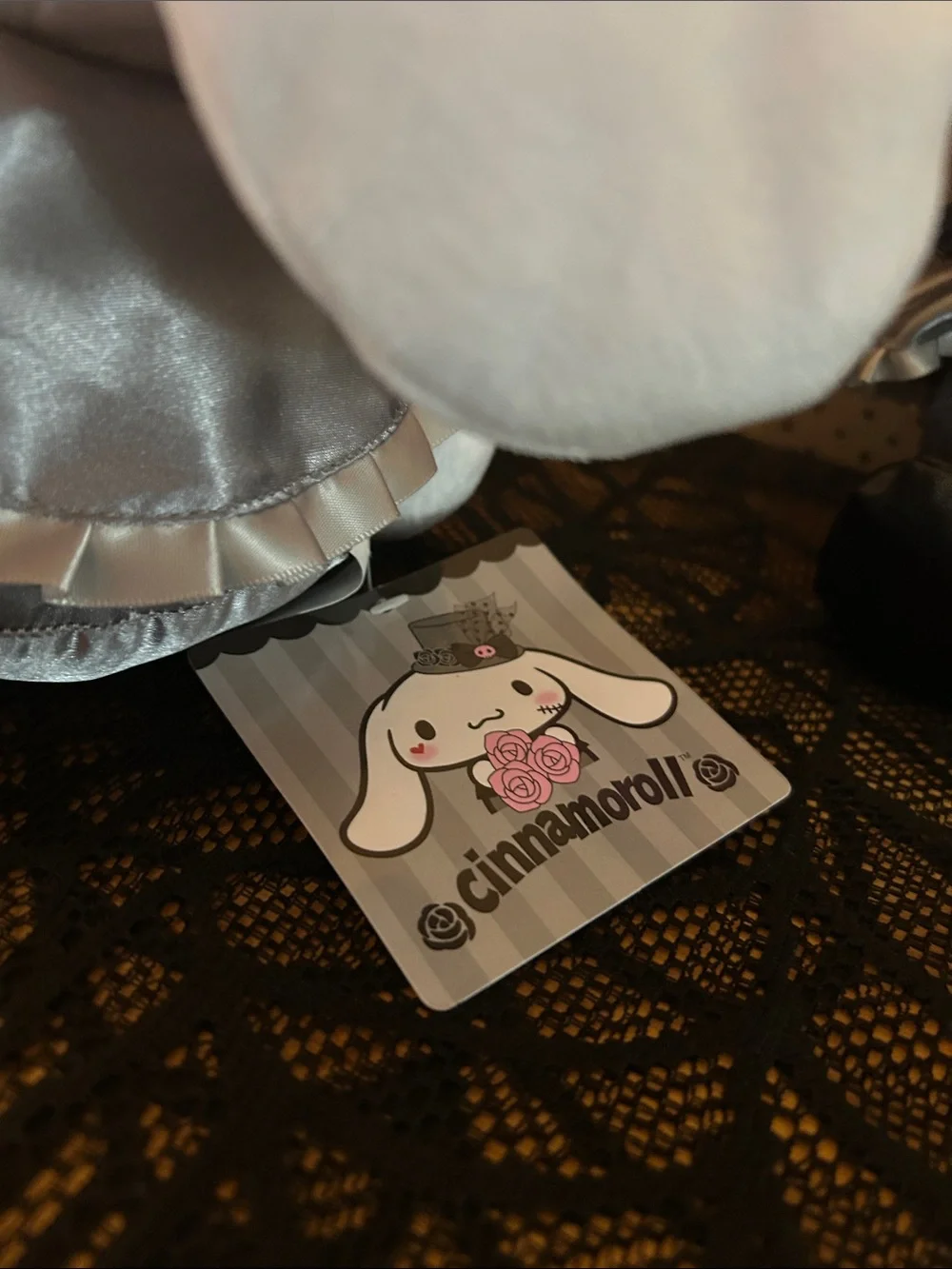 Sanrio Plush Halloween Doll Set in White, Black & Pink